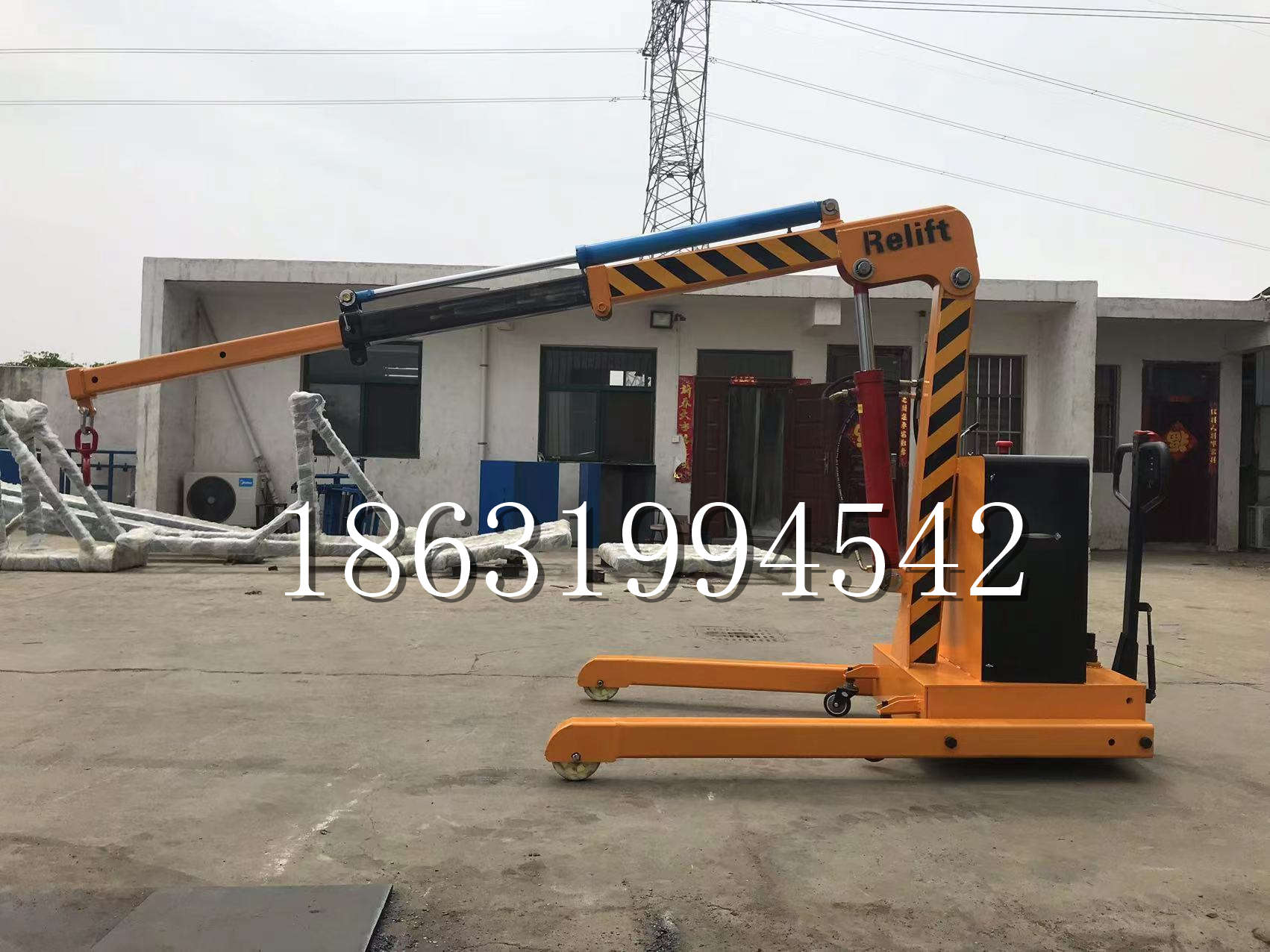 松山区久征定做3吨三轮随车吊 农用园林绿化移树吊 平板工程用小吊机